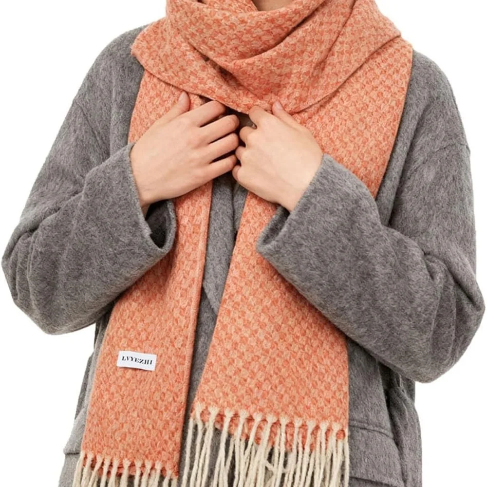 Stylish Orange Scarf Brand New In Box
